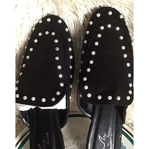 NOPSHOW PEARLS FLAT SHIES S 8.5